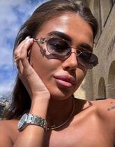 Óculos de sol quadrado cobre moda tendencia unisex luxo Óculos de sol quadrado cobre moda tendencia unisex luxo