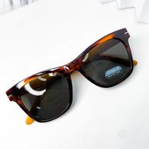 Óculos de sol quadrado estilo tartaruga retrô cód 71-ZS1072 elegante