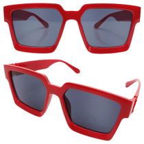 Óculos De Sol Quadrado Feminino E Masculino Moldura Geométrica Com Proteção Uv400 - MD-18