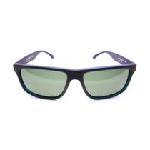 Óculos de Sol Quadrado Masc Freesurf 1002 C4 Azul c/ Preto (Fosco) Lente Verde Grilamid