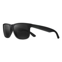 Óculos De Sol Quadrado Masculino Feminino Polarizado UV400 Preto Fosco Original HD4165