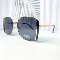 Óculos de sol quadrado moldura dourada modelo retrô elegante cód 31-ZB097