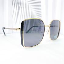 Óculos de sol quadrado moldura dourada tendência retrô cód 31-ZB097