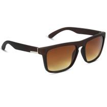 Óculos De Sol Quadrado Premium Proteção UV400 Masculino Marrom