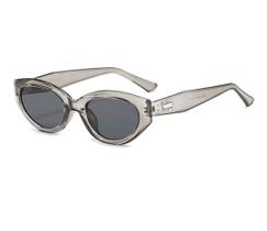 Óculos de Sol Quadrado Retangular Cinza Transparente Kpop Idol Asian Style y2k UV400