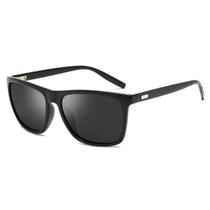 Óculos de Sol Quadrado Unissex com Lente Polarizada e Proteção UV400