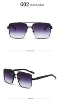Óculos de sol quadrados grandes para homens e mulheres, óculos de luxo - shoptudooline8