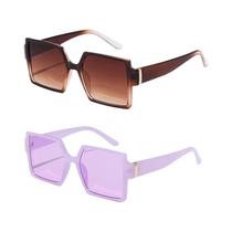 Óculos De Sol Quadrados Grandes Para Mulheres, Estilo Vintage Retro, Óculos De Moda Com Gradiente