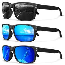 Óculos de sol quadrados polarizados masculinos ANYLUV com proteção UV400