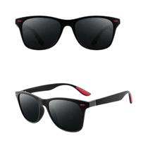 Óculos de Sol Quadrados Polarizados Unissex - UV400, Antireflexo, para Viagem, Pesca e Ciclismo Óculos de Sol Quadrados Polarizados Unissex - UV400, Antireflexo, para Viagem, Pesca e Ciclismo