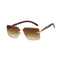Óculos De Sol Quadrados Vintage Masculinos Com Gradiente Multicolorido, Estilo Casual Retro KAMMPT Óculos De Sol Quadrados Vintage Masculinos Com Gradiente Multicolorido, Estilo Casual Retro KAMMPT