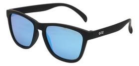 Óculos De Sol Qüq Polarizado Uv400 Esportivo Treinos Espelho Preto Azul