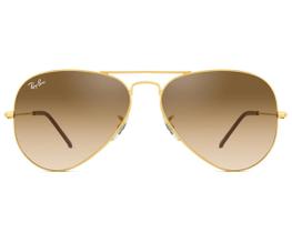 Óculos De Sol Ray Bam Aviator Large Rb3026 Dourado com Lentes Marrom Degrade Tamanho 62 Grande Óculos De Sol Ray Bam Aviator Large Rb3026 Dourado com Lentes Marrom Degrade Tamanho 62 Grande