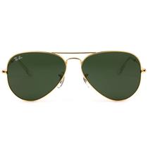 Óculos De Sol Ray Ban Aviador Large Rb3026 Dourado Lentes Verdes G15 Tam62 - DOURADO - 62 Óculos De Sol Ray Ban Aviador Large Rb3026 Dourado Lentes Verdes G15 Tam62 - DOURADO - 62