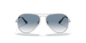 Óculos De Sol Ray Ban Aviator Classico Rb3025l Prata Lente Cinza 58 - 58 - prata com cinza