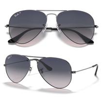 Óculos De Sol Ray Ban Aviator Gradient Polarizado RB3025 Tamanho 58 Óculos De Sol Ray Ban Aviator Gradient Polarizado RB3025 Tamanho 58