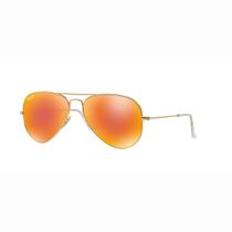 Óculos de Sol Ray-Ban Aviator Lentes Espelhadas Ouro