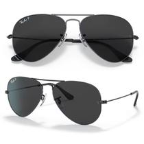Óculos De Sol Ray Ban Aviator Polarizado RB3025 Tamanho 58 Óculos De Sol Ray Ban Aviator Polarizado RB3025 Tamanho 58