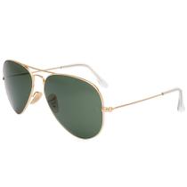 Óculos de Sol Ray-Ban Aviator RB3025 Dourado W3400 The Icons
