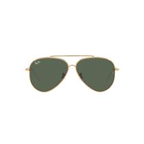 Óculos de Sol Ray Ban Aviator Reverse RBR0101S 001 VR 62 Ouro Lente Verde Escuro Original