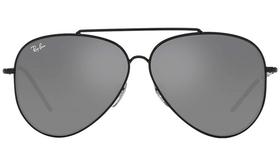 Óculos de Sol Ray Ban Aviator Reverse RBR0101S 002 GS 62 Preto Original