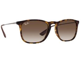 Óculos de Sol Ray Ban Chris RB4187 Marrom Tartaruga Fosco Óculos de Sol Ray Ban Chris RB4187 Marrom Tartaruga Fosco