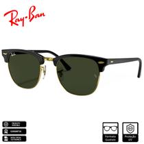 Óculos de Sol Ray-Ban Clubmaster Classic Polido Preto Verde Classic - RB3016 W0365 49-21