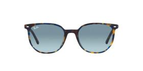 Óculos de Sol Ray-Ban Elliot RB2197 13563M Amarelo Lente Azul Degradê Cinza Tam 52