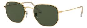 Oculos de Sol Ray-Ban Hexagonal RB3548N 001 Dourado G-15