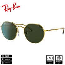 Óculos de Sol Ray-Ban Jack Polido Ouro Verde Classic - RB3565 919631 53-26