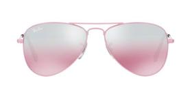 Óculos de Sol Ray Ban Junior Aviador RJ9506 Rosa Lente Rosa Espelhada