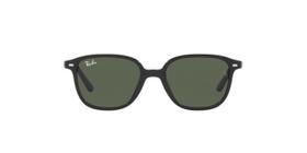 Óculos de Sol Ray-Ban Junior Leonard Jr RJ9093S 100 71 Preto Lente Verde Escuro Tam 45