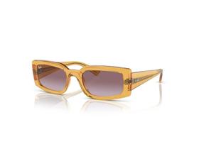 Óculos de Sol Ray-Ban Kiliane RB4395 66828H 54 - Amarelo Transparente Óculos de Sol Ray-Ban Kiliane RB4395 66828H 54 - Amarelo Transparente