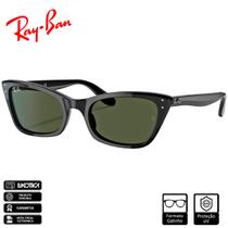 Óculos de Sol Ray-Ban Lady Burbank Polido Preto Verde Classic RB2299 901/31 52-20