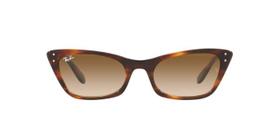 Óculos de Sol Ray-Ban Lady Burbank RB2299 954 51 Tartaruga Striped Lente Marrom Degradê Tam 55