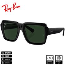 Óculos de Sol Ray-Ban Magellan Bio Based Preto Polido Verde Classic RB4408 667771 54-19