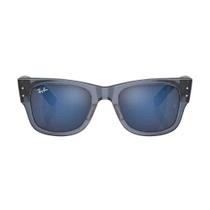 Óculos de Sol Ray-Ban Mega Wayfarer Azul 0RB0840S 6638O451 Óculos de Sol Ray-Ban Mega Wayfarer Azul 0RB0840S 6638O451