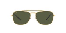 Óculos de Sol Ray-Ban New Caravan RB3636 919631 Ouro Legend Lente Verde Tam 58