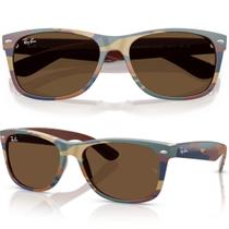 Óculos De Sol Ray Ban New Wayfarer Classic Brown Camu Tamanho 55 Óculos De Sol Ray Ban New Wayfarer Classic Brown Camu Tamanho 55
