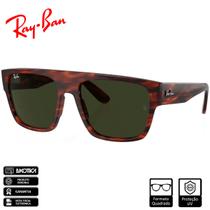 Óculos de Sol Ray-Ban Original Drifter Havana Listrado Polido Verde Clássico G-15 - RB0360S 954/31 57-20