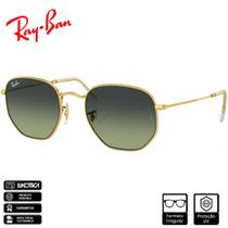 Óculos de Sol Ray-Ban Original Hexagonal Ouro Polido Verde Vintage Degradê - RB3548 001/BH 54-21