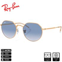 Óculos de Sol Ray-Ban Original Jack Ouro Rosado Polido Azul Translúcido Degradê - RB3565 92023F 53-20