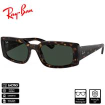 Óculos de Sol Ray-Ban Original Kiliane Bio-Based Havana Polido Verde Clássico G-15 - RB4395 135971 54-21