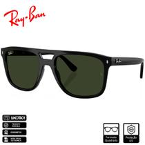 Óculos de Sol Ray-Ban Original RB2213 Preto Polido Verde Clássico G-15 - RB2213 901/31 58-20