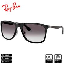 Óculos de Sol Ray-Ban Original RB4313 Preto Cintilante Cinza Degradê - RB4313 601/8G 58-19