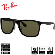 Óculos de Sol Ray-Ban Original RB4313 Preto Polido Verde Clássico G-15 - RB4313 601/9A 58-19