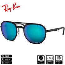 Óculos de Sol Ray-Ban Original RB4321CH Chromance Preto Fosco Azul Chromance Polarizado - RB4321CH 601SA1 53-21