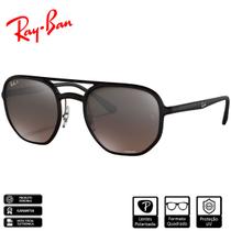 Óculos de Sol Ray-Ban Original RB4321CH Chromance Preto Fosco Prata Chromance Polarizado - RB4321CH 601S5J 53-21