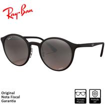 Óculos de Sol Ray-Ban Original RB4336CH Chromance Preto Fosco Prata Chromance Polarizado - RB4336CH 601S5J 50