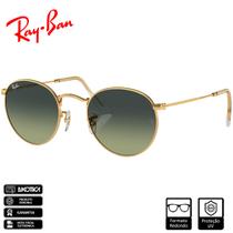 Óculos de Sol Ray-Ban Original Round Metal Ouro Polido Verde Vintage Degradê - RB3447 001/BH 53-21